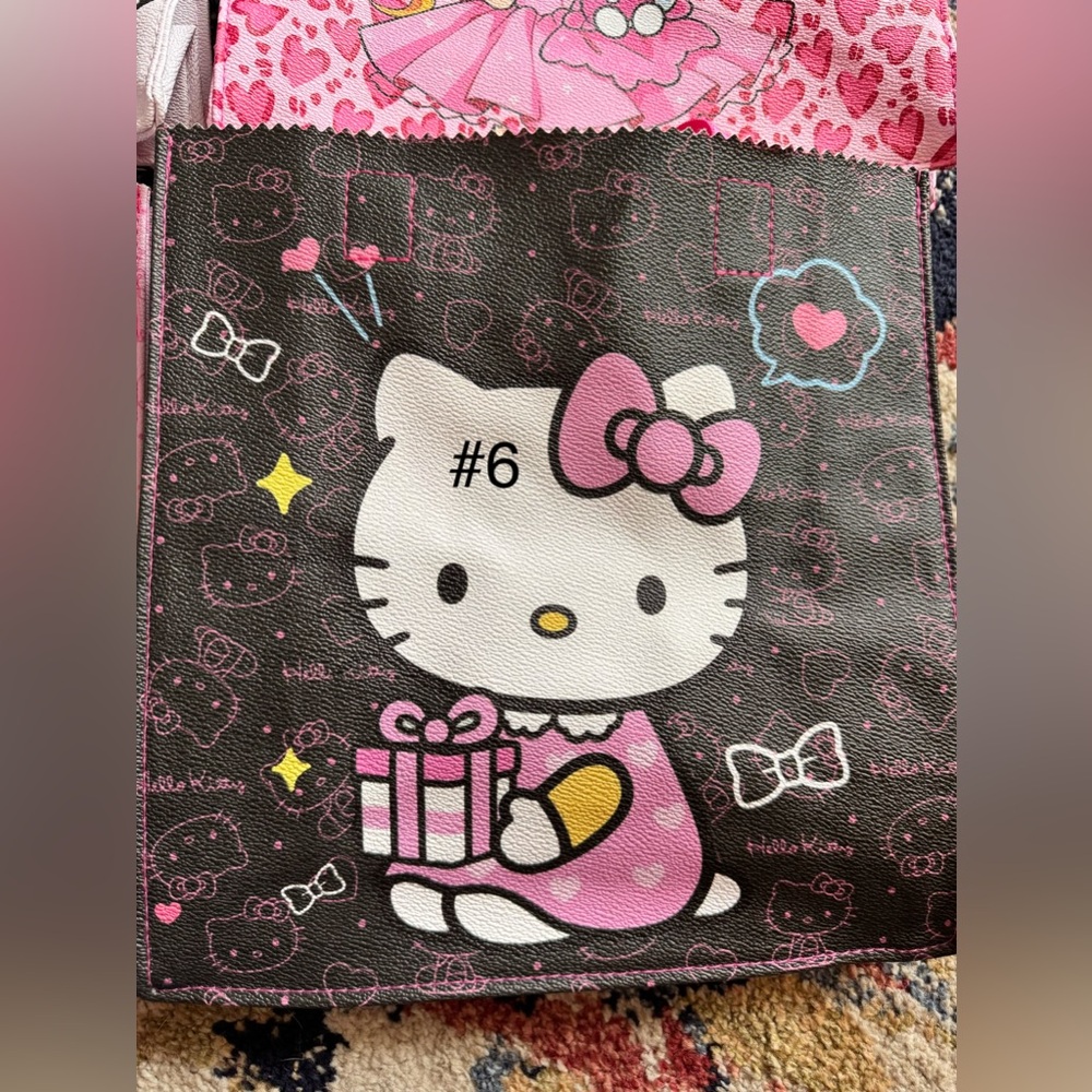 Hello Kitty & Sailor Moon pleather tote bag NEW w/ water bottle strap 12x8” - Picture 12 of 12